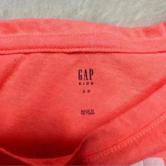GAP T-Shirt Orangish-Pink / White  Tie Waist Size Small - Picture 2 of 16